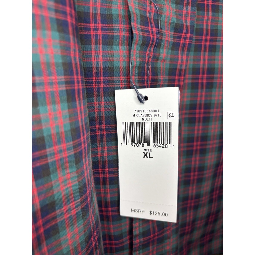 Polo Ralph Lauren Classic Fit Plaid Button Down Shirt Men's XL Green & Red NWT - Picture 3 of 8